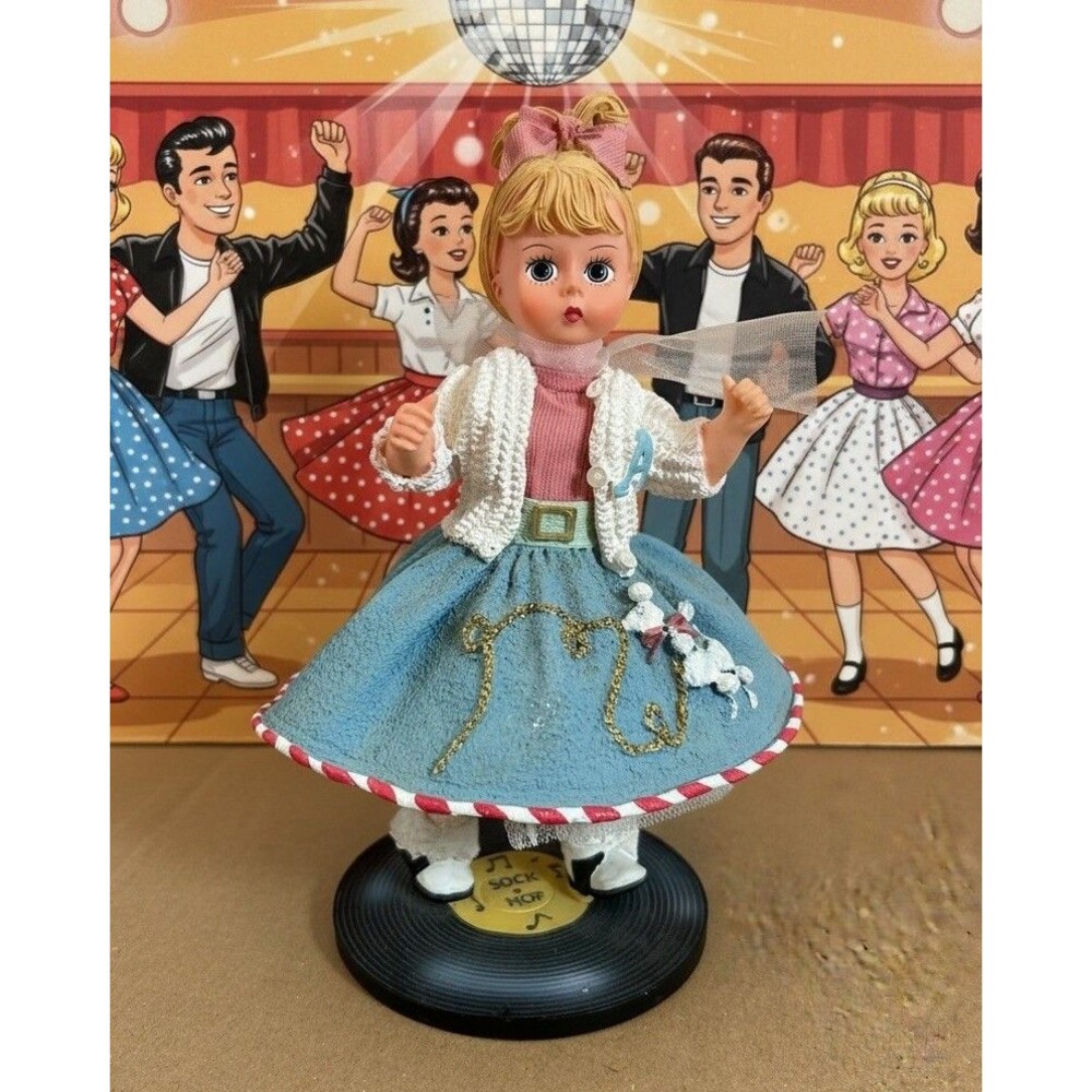 Madame Alexander 1950 Sock Hop Figurine Limited Edition 24/402 5.5” Poodle Skirt